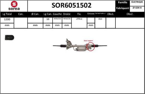 SNRA SOR6051502 - Scatola guida autozon.pro