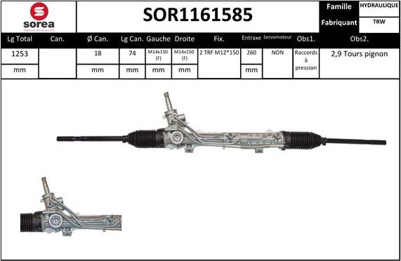 SNRA SOR1161585 - Scatola guida autozon.pro