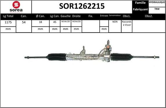 SNRA SOR1262215 - Scatola guida autozon.pro