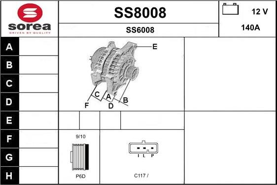 SNRA SS8008 - Alternatore autozon.pro