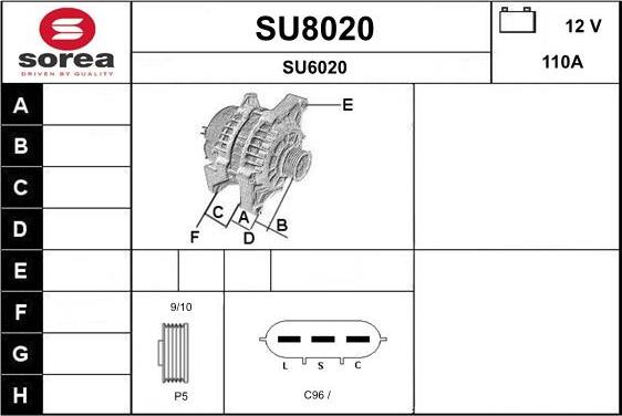 SNRA SU8020 - Alternatore autozon.pro