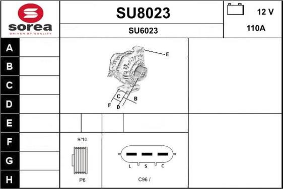 SNRA SU8023 - Alternatore autozon.pro