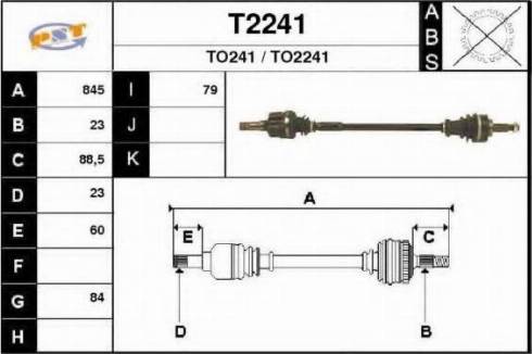 SNRA T2241 - Albero motore / Semiasse autozon.pro