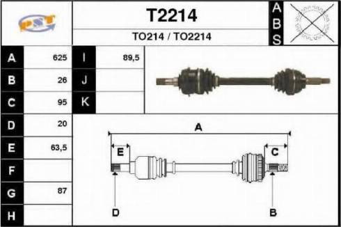 SNRA T2214 - Albero motore / Semiasse autozon.pro