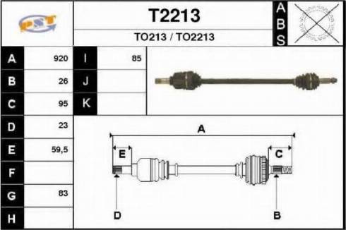 SNRA T2213 - Albero motore / Semiasse autozon.pro