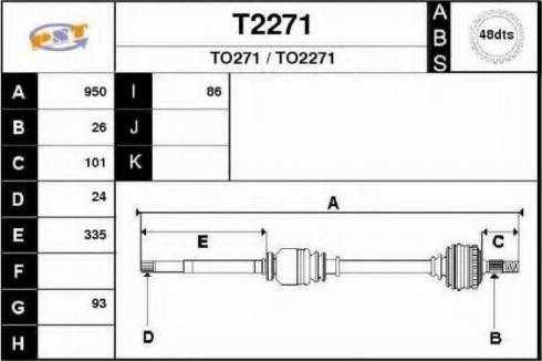 SNRA T2271 - Albero motore / Semiasse autozon.pro