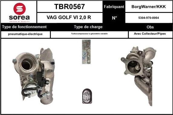 SNRA TBR0567 - Turbocompressore, Sovralimentazione autozon.pro