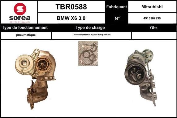 SNRA TBR0588 - Turbocompressore, Sovralimentazione autozon.pro