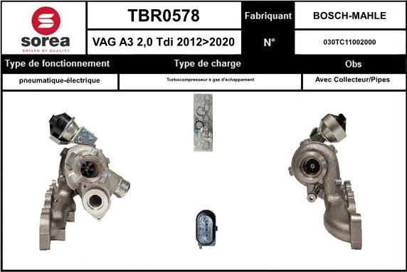 SNRA TBR0578 - Turbocompressore, Sovralimentazione autozon.pro