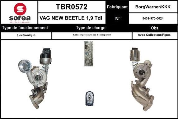 SNRA TBR0572 - Turbocompressore, Sovralimentazione autozon.pro