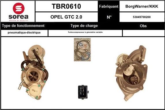 SNRA TBR0610 - Turbocompressore, Sovralimentazione autozon.pro