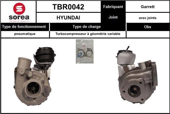 SNRA TBR0042 - Turbocompressore, Sovralimentazione autozon.pro