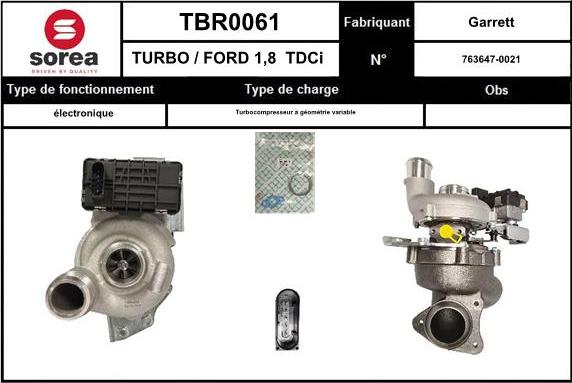 SNRA TBR0061 - Turbocompressore, Sovralimentazione autozon.pro