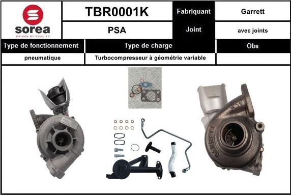 SNRA TBR0001K - Turbocompressore, Sovralimentazione autozon.pro