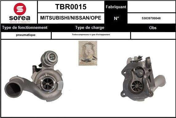 SNRA TBR0015 - Turbocompressore, Sovralimentazione autozon.pro