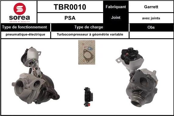 SNRA TBR0010 - Turbocompressore, Sovralimentazione autozon.pro