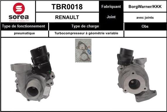 SNRA TBR0018 - Turbocompressore, Sovralimentazione autozon.pro