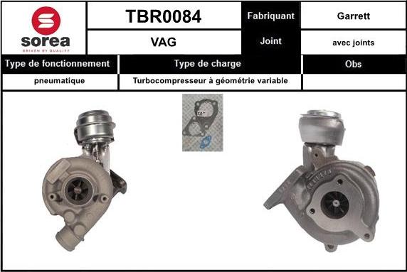 SNRA TBR0084 - Turbocompressore, Sovralimentazione autozon.pro