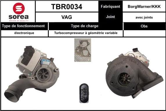 SNRA TBR0034 - Turbocompressore, Sovralimentazione autozon.pro