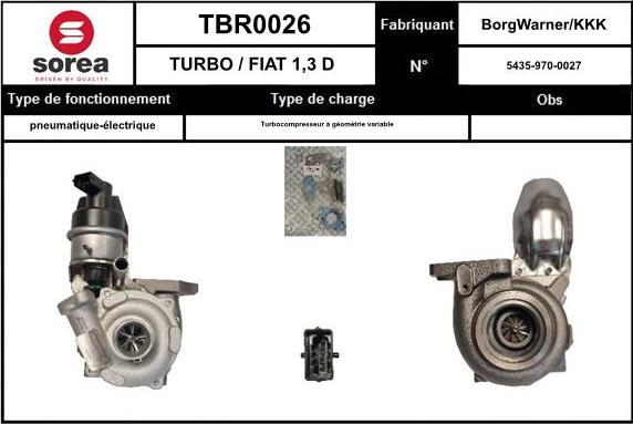 SNRA TBR0026 - Turbocompressore, Sovralimentazione autozon.pro