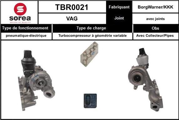 SNRA TBR0021 - Turbocompressore, Sovralimentazione autozon.pro