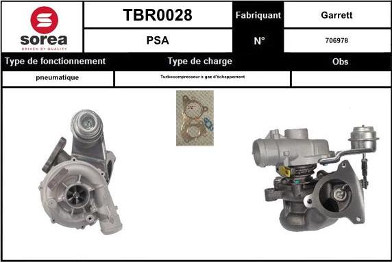 SNRA TBR0028 - Turbocompressore, Sovralimentazione autozon.pro