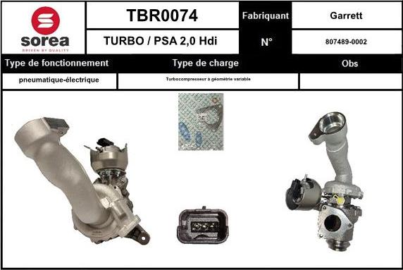 SNRA TBR0074 - Turbocompressore, Sovralimentazione autozon.pro