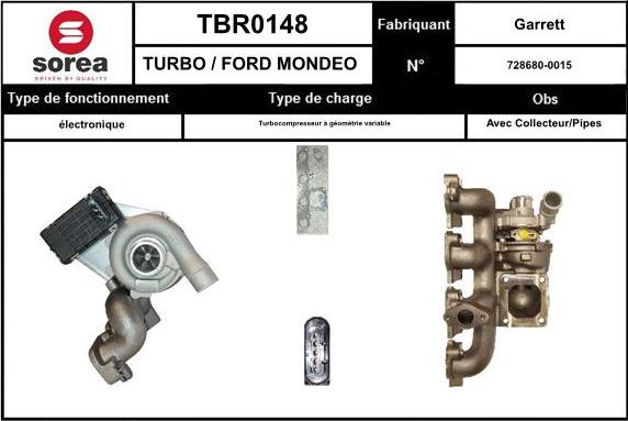 SNRA TBR0148 - Turbocompressore, Sovralimentazione autozon.pro