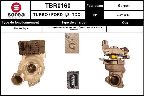 SNRA TBR0160 - Turbocompressore, Sovralimentazione autozon.pro