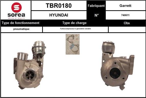 SNRA TBR0180 - Turbocompressore, Sovralimentazione autozon.pro