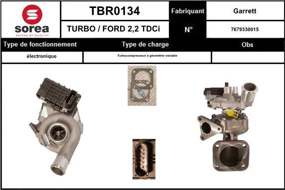 SNRA TBR0134 - Turbocompressore, Sovralimentazione autozon.pro