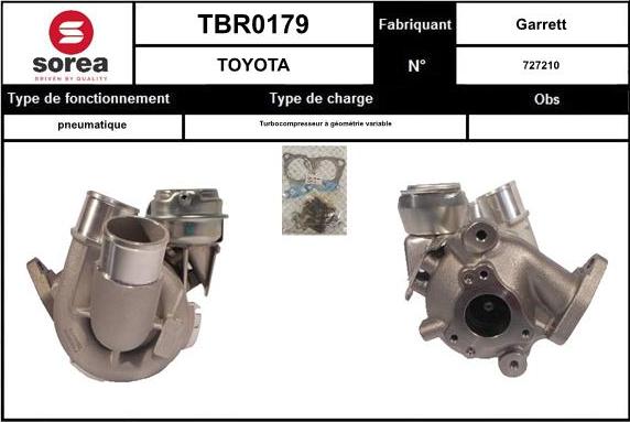 SNRA TBR0179 - Turbocompressore, Sovralimentazione autozon.pro