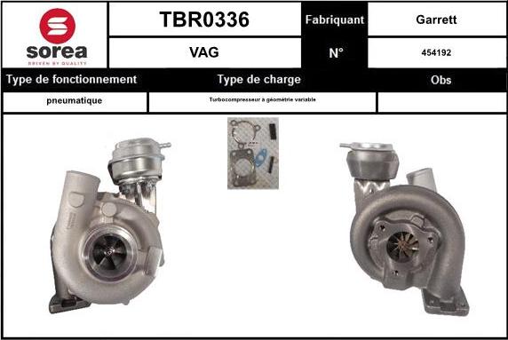 SNRA TBR0336 - Turbocompressore, Sovralimentazione autozon.pro