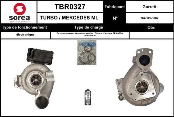 SNRA TBR0327 - Turbocompressore, Sovralimentazione autozon.pro