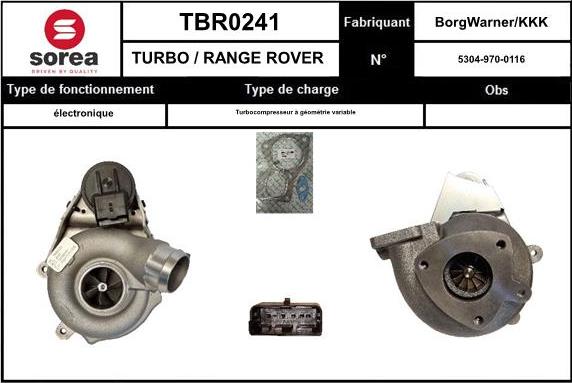 SNRA TBR0241 - Turbocompressore, Sovralimentazione autozon.pro