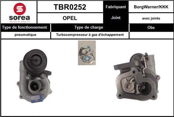 SNRA TBR0252 - Turbocompressore, Sovralimentazione autozon.pro