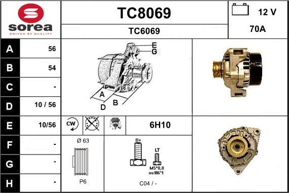 SNRA TC8069 - Alternatore autozon.pro