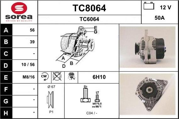 SNRA TC8064 - Alternatore autozon.pro