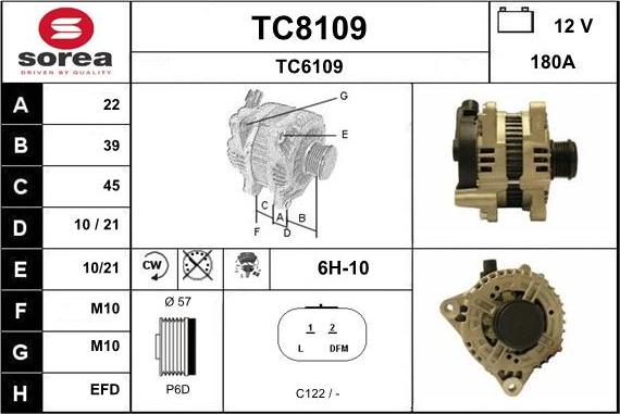 SNRA TC8109 - Alternatore autozon.pro