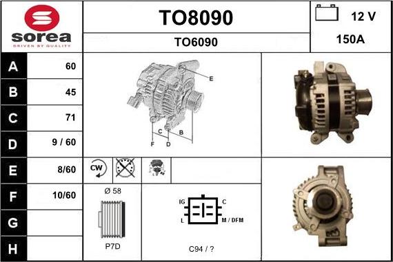 SNRA TO8090 - Alternatore autozon.pro