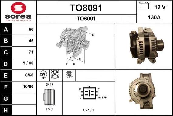 SNRA TO8091 - Alternatore autozon.pro