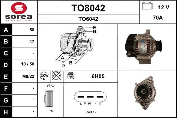 SNRA TO8042 - Alternatore autozon.pro