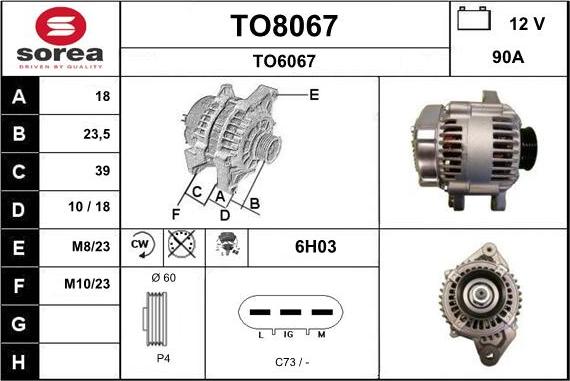 SNRA TO8067 - Alternatore autozon.pro