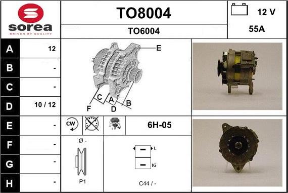 SNRA TO8004 - Alternatore autozon.pro