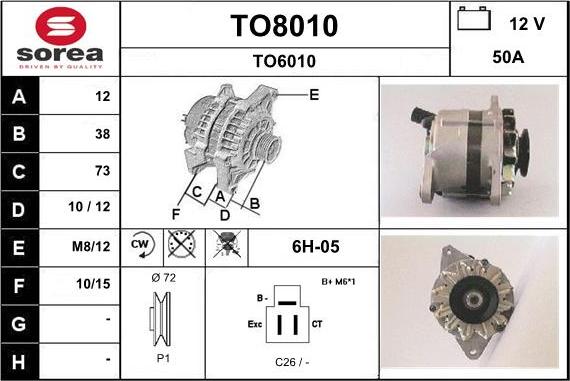 SNRA TO8010 - Alternatore autozon.pro