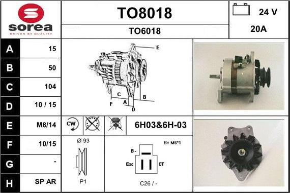 SNRA TO8018 - Alternatore autozon.pro