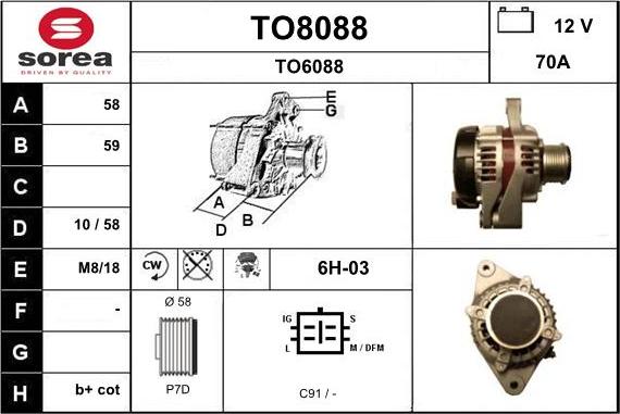 SNRA TO8088 - Alternatore autozon.pro