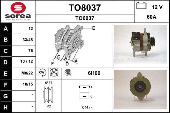 SNRA TO8037 - Alternatore autozon.pro