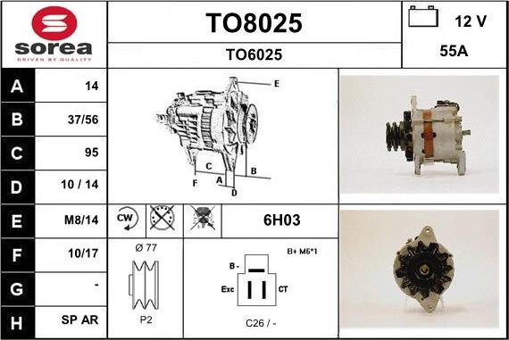 SNRA TO8025 - Alternatore autozon.pro