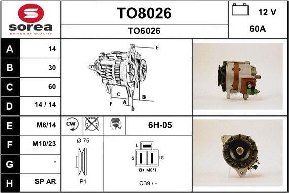 SNRA TO8026 - Alternatore autozon.pro